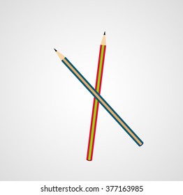 Colorful pencils (vector)