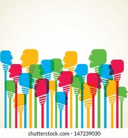 colorful people background vector