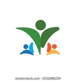 Colorful People and Community Logo Vector