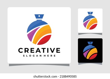 Inspiración de diseño de plantillas de logotipo de Perfume coloridas