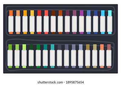 Colorful permanent markers or highlighters vector