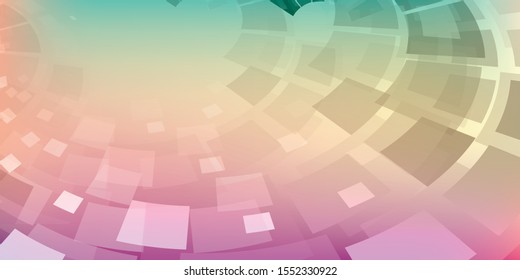 
colorful perspective square mosaic background