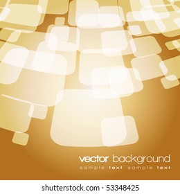 Colorful perspective squares vector background