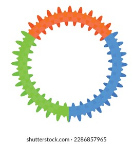 Colorful pet toy. vector illustration
