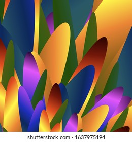 the colorful petals of a flower. vector background