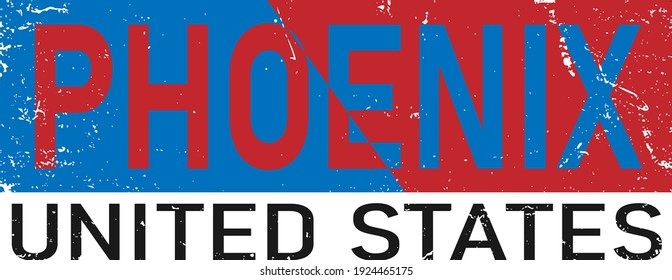 Colorful Phoenix text vector design for priting and t-shirt