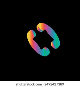 Bunte Telefone vor dem Hintergrund