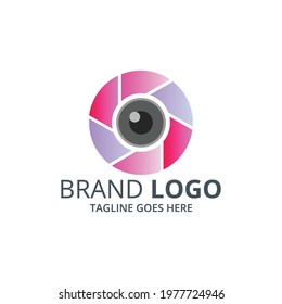 colorful photography logo or camera icon