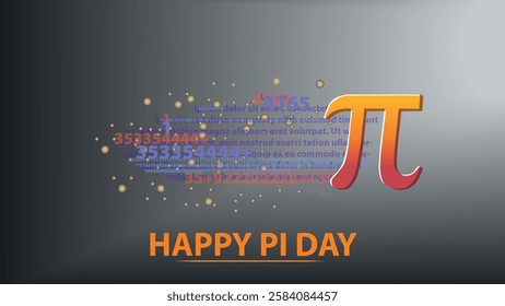 A colorful Pi Day banner featuring the Pi symbol surrounded by vibrant numbers and digits, celebrating the infinite beauty of mathematics.