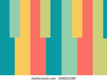 colorful piano keyboard background with abstract theme