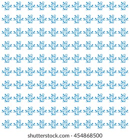 Colorful picture: the cute pattern of cats silhouettes on a white background