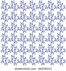 Colorful picture: the cute pattern of cats silhouettes on a white background
