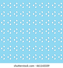 Colorful picture: the cute pattern with hearts on a color background