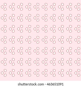 Colorful picture: the cute pattern with hearts on a color background