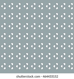 Colorful picture: the cute pattern with hearts on a color background