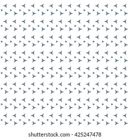 Colorful picture: the cute pattern of triangles on a white background