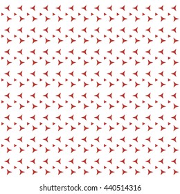 Colorful picture: the cute pattern of triangles on a white background