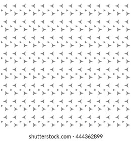 Colorful picture: the cute pattern of triangles on a white background