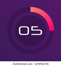 Colorful pie charts. Circular interval timer. Percentage vector infographics. Business infographics. Loading and buffering percentage icon set. 