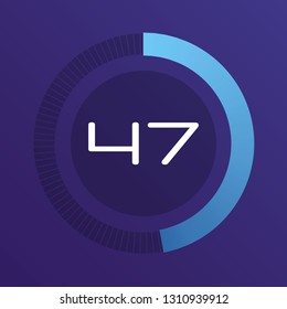 Colorful pie charts. Circular interval timer. Percentage vector infographics. Business infographics. Loading and buffering percentage icon set. 