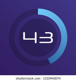 Colorful pie charts. Circular interval timer. Percentage vector infographics. Business infographics. Loading and buffering percentage icon set. 