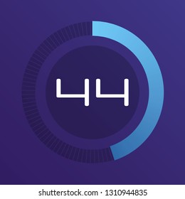 Colorful pie charts. Circular interval timer. Percentage vector infographics. Business infographics. Loading and buffering percentage icon set. 