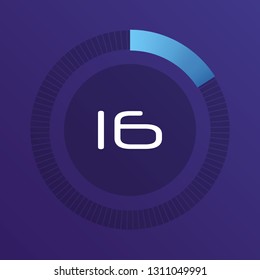 Colorful pie charts. Circular interval timer. Percentage vector infographics. Business infographics. Loading and buffering percentage icon set. 