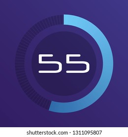 Colorful pie charts. Circular interval timer. Percentage vector infographics. Business infographics. Loading and buffering percentage icon set. 