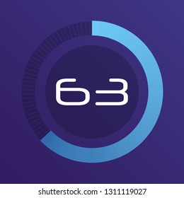 Colorful pie charts. Circular interval timer. Percentage vector infographics. Business infographics. Loading and buffering percentage icon set. 