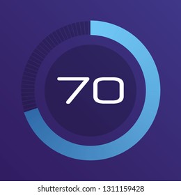 Colorful pie charts. Circular interval timer. Percentage vector infographics. Business infographics. Loading and buffering percentage icon set. 