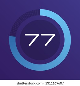 Colorful pie charts. Circular interval timer. Percentage vector infographics. Business infographics. Loading and buffering percentage icon set. 