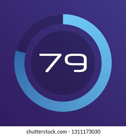 Colorful pie charts. Circular interval timer. Percentage vector infographics. Business infographics. Loading and buffering percentage icon set. 