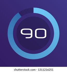 Colorful pie charts. Circular interval timer. Percentage vector infographics. Business infographics. Loading and buffering percentage icon set. 