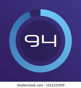 Colorful pie charts. Circular interval timer. Percentage vector infographics. Business infographics. Loading and buffering percentage icon set. 