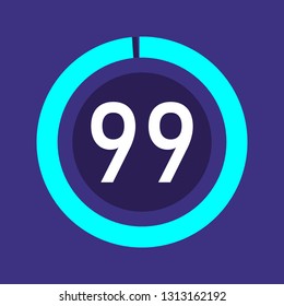 Colorful pie charts. Circular interval timer and stopwatch. Percentage vector and beautiful infographics. Business infographics. Loading and buffering the percentage set of icons.