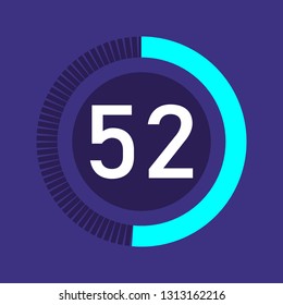 Colorful pie charts. Circular interval timer and stopwatch. Percentage vector and beautiful infographics. Business infographics. Loading and buffering the percentage set of icons.