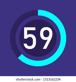 Colorful pie charts. Circular interval timer and stopwatch. Percentage vector and beautiful infographics. Business infographics. Loading and buffering the percentage set of icons.