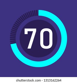 Colorful pie charts. Circular interval timer and stopwatch. Percentage vector and beautiful infographics. Business infographics. Loading and buffering the percentage set of icons.