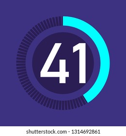 Colorful pie charts. Circular interval timer and stopwatch. Percentage vector and beautiful infographics. Business infographics. Loading and buffering the percentage set of icons.