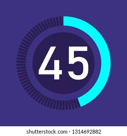 Colorful pie charts. Circular interval timer and stopwatch. Percentage vector and beautiful infographics. Business infographics. Loading and buffering the percentage set of icons.