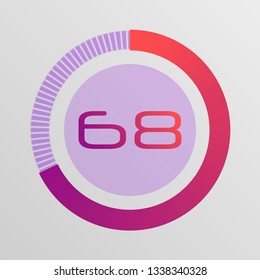 Colorful pie charts. Circular interval timer. Percentage vector infographics. Business infographics. Loading and buffering percentage icon set. 
