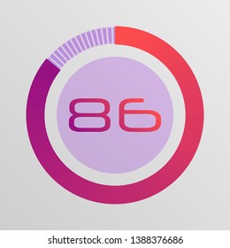 Colorful pie charts. Circular interval timer. Percentage vector infographics. Business infographics. Loading and buffering percentage icon set. 
