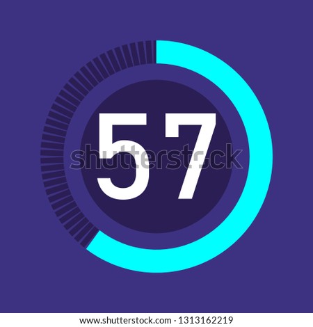 Colorful pie charts. Circular interval timer and stopwatch. Percentage vector and beautiful infographics. Business infographics. Loading and buffering the percentage set of icons.