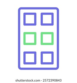 Colorful Pill Blister Pack. Concept of healthcare, medicine, and treatment.