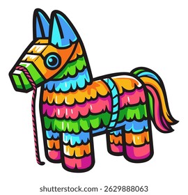 Colorido Pinata Burro para a celebração da festa