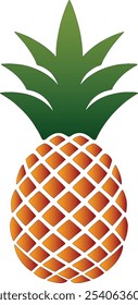 Arte vetorial Colorido Ananás Fruit
