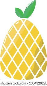 colorful pineapple vector logo design