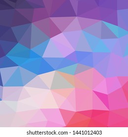 colorful pink, blue, purple and violet colored abstract  mosaic pattern texture background with white grout - vibrant colors   