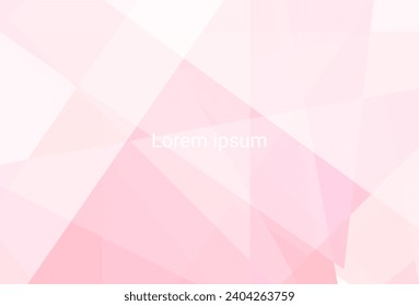 Marco De Forma Geométrica Rosa Colorido Sobre Fondo Blanco. Fondo de escritorio de la bandera tecnológica. Ilustración vectorial