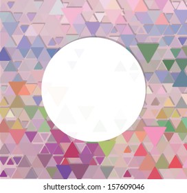 Colorful pink triangle background